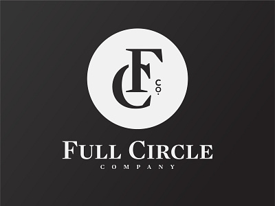 Full Circle Co. badge circle cymbals fc full circle full circle co jewelry logo monogram type logo typogaphy