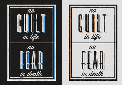 No Guilt No Fear god lyrics poster posters song typography