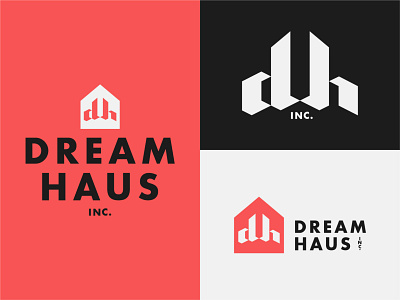 Dream Haus inc. branding design dream haus icon logo typography