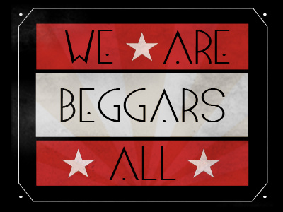 Beggars beggars blake flag red star texture thrice typography white