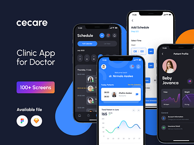 Clinic App for Doctor UI Kit