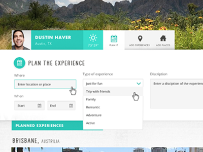 Travel Website Concept