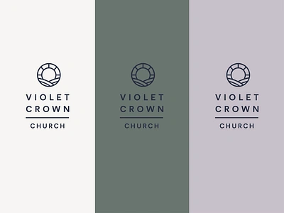 Violet Crown Church austin texas branding church crown identity logo texas