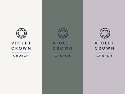 Violet Crown Church austin texas branding church crown identity logo texas