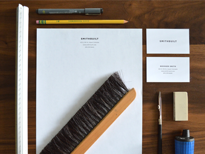 Smithbuilt Letterpressed Stationary