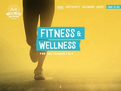 Folk Wellness Co. Site branding homepage identity ui website