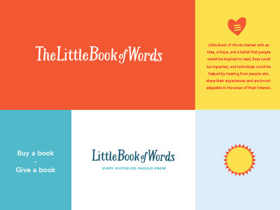 Little Book of Words identity illustrations logo