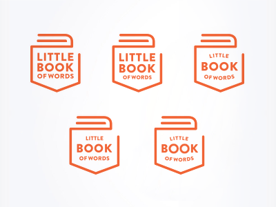 Little Book of Words book branding identity logo pocket pocket book