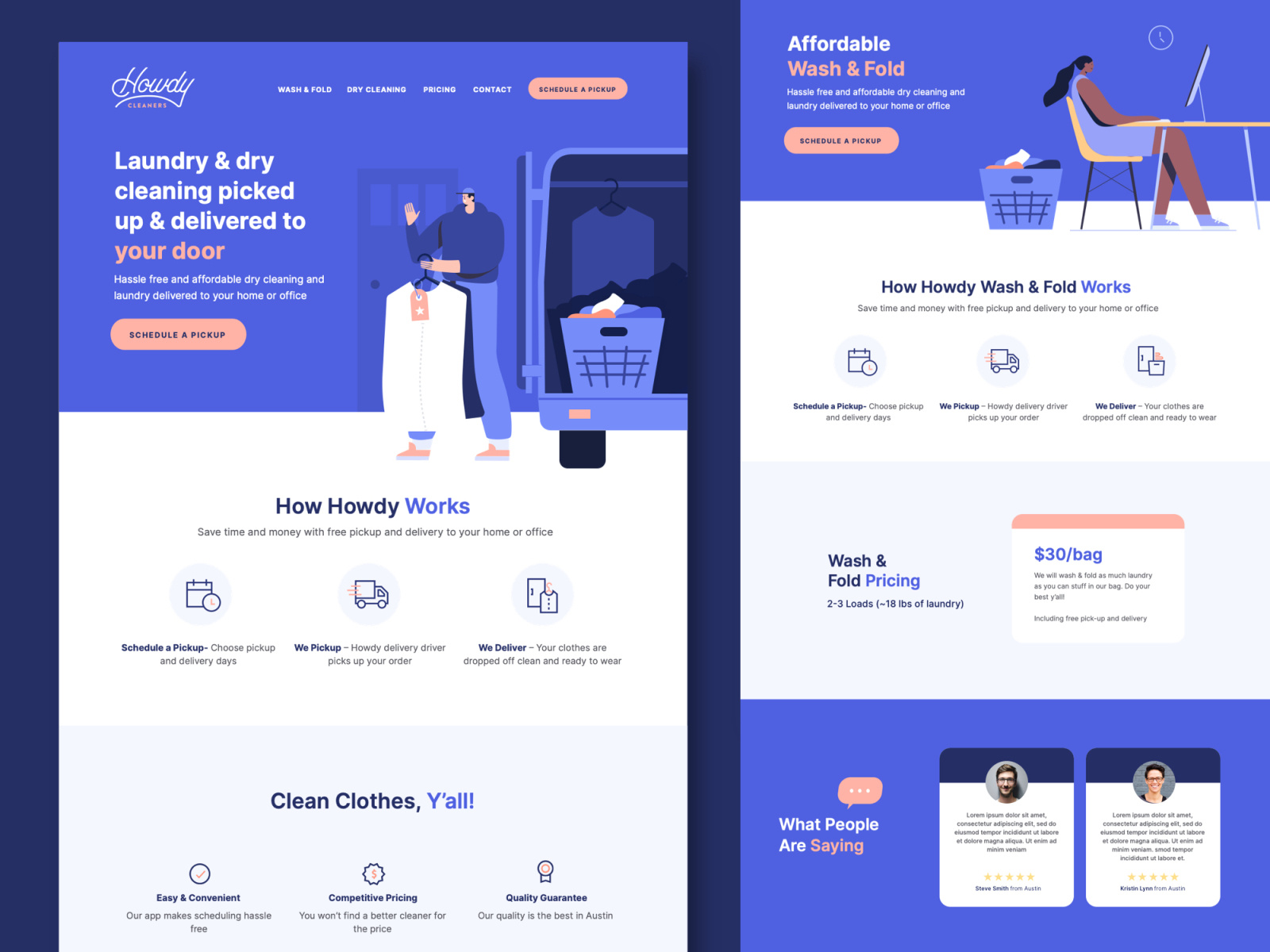Howdy Cleaners by Dustin Haver on Dribbble