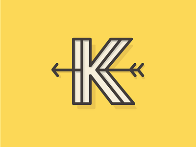 Typefight K arrow k letter k typefight