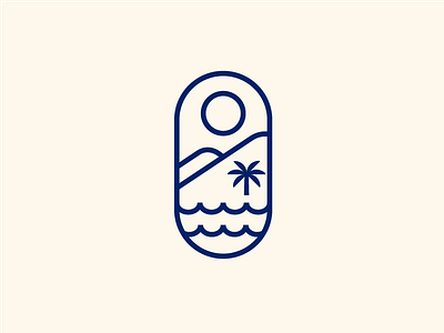 La Vista Identity beach branding costa rica logo mountains ocean palm tree