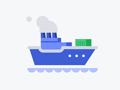 Shipping Options Illustration boat cargo freight illustration sea ship shipping water