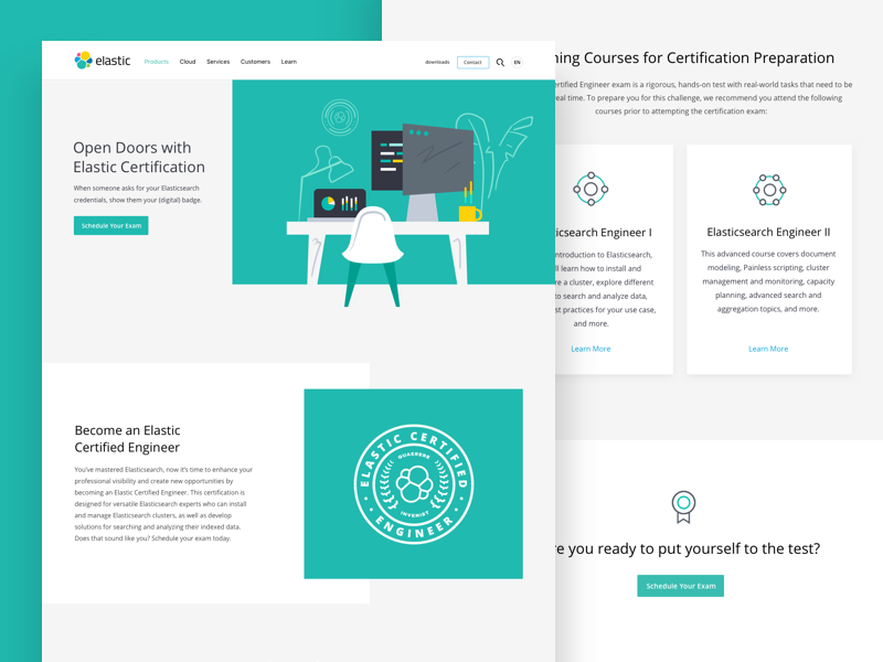 Elastic Certification by Dustin Haver for Elastic on Dribbble