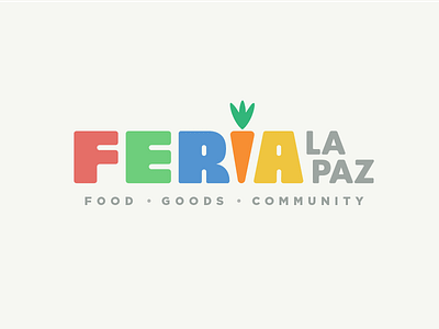 Farmer's Market (Feria) carrot color type community costa rica farmers market feria food logo market typography