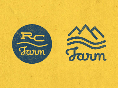 Rocky Creek Farm Logo Concept branding identity logo