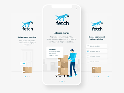 Delivery App app delivery ecommerce illustration intro screens mobile shipping ui ux