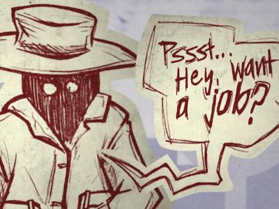 Sketchy the Recruiter animation hand drawn illustration sketch stop motion