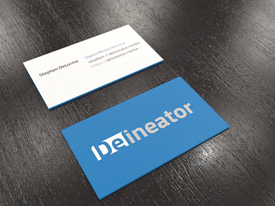 Delineator Business Card 3d blender branding print visual effects