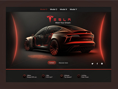 TESLA S LANDING PAGE