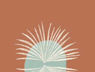 desert branding desert design earth tones illustration joshua tree neutrals palm trees tropical