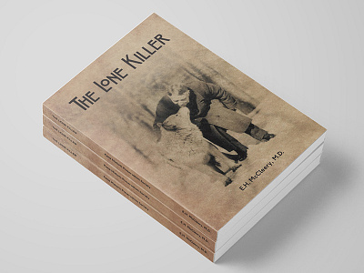 The Lone Killer book cover art deco book cover cover design graphic design kane killer lobo wolves pa wilds pennsylvania typography wolves