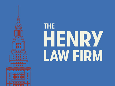 The Henry Law Firm brand identity ohio branding cleveland design graphic design lawyer henry law firm grillitype legal logo terminal tower typography wordmark