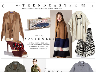 Saks.com Trendcaster: Designer Trend Editorial beauty ecommerce fashion retail website