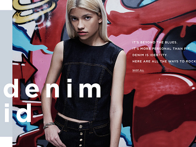 Denim Trend Editorial - Saks.com beauty ecommerce fashion retail style website