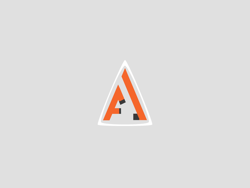 #GIF Logo animation adrien animation brand identity joulie logo motion orange smooth