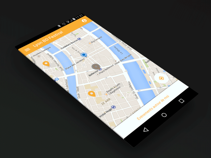 Lyon BD Festival App - Material design