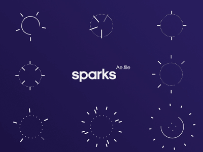 Sparks after effects button clic design interaction motion sparks ui ux
