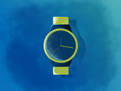 Time is Running out animation brush clock day gif illustration motion night texture time watch