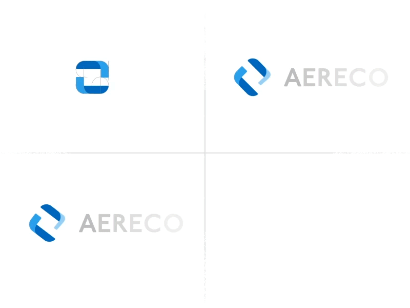 Aereco - Logo animation - Prop after effects air animation blue circle keyframe line logo motion random shapes wind
