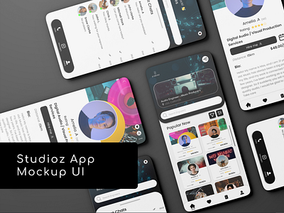 Studios App Mockup UI