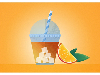Orange juice illustration illustrator vector