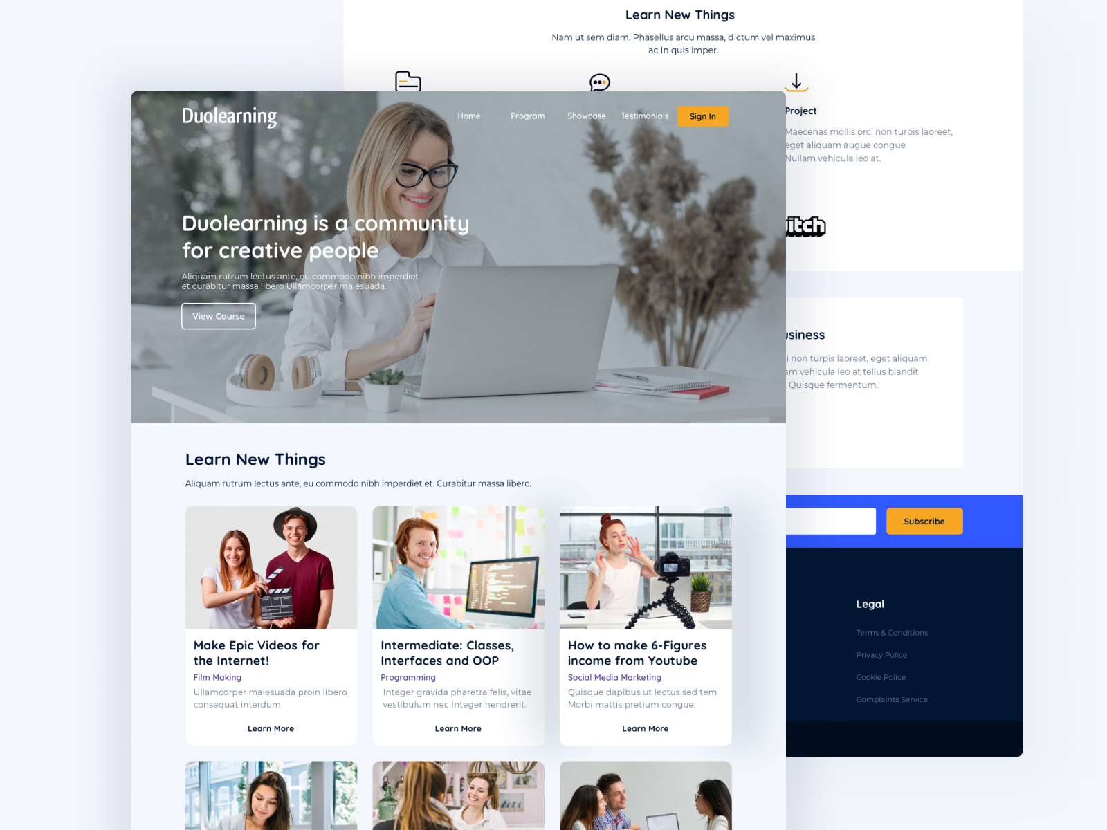 Online Course - Marketplace by ridhotijan on Dribbble