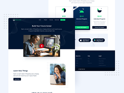 Landing Page - Online Course course education website landing page course landing page online course landingpage online course online courses online marketing platform education