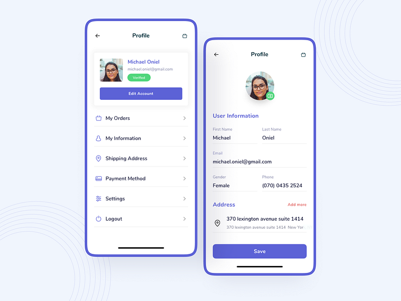 Profile Screen Design by ridhotijan on Dribbble