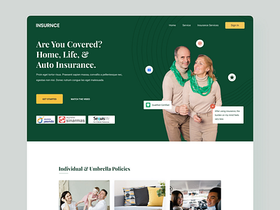 Landing Page - Insurance fintech insurance insurance app insurance company insurance health insurance life insurtech car landing page website insurance