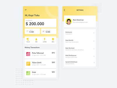 Dashboard Mobile App Finance