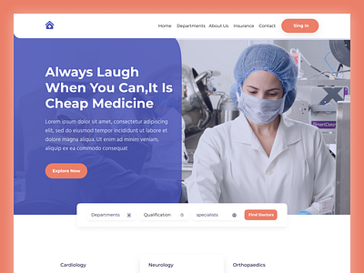 Healthcare service - Website Design