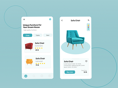 Furniture app app design e commerce figma furniture mob app ux ux design
