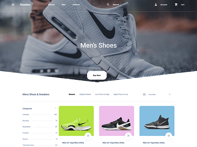 Shoebox Landing page