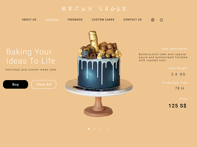 Bakery shop webpage bakery cakeshop design e commerce figma landing page ux ux design website