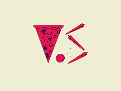 Violent Soho band illustration music pizza vector violent soho weed