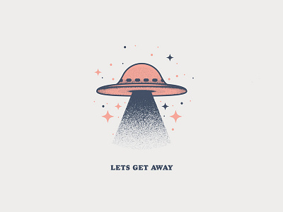 Far Far Away alien color flat design holiday illustration illustrator love space texture travel ufo