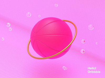 Hello Dribbble! 3d abstract art debut dribbble firstshot hello ui