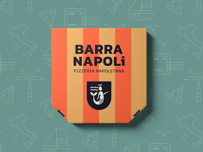 Barra Napoli - Pizza Package brand identity branding design logo package