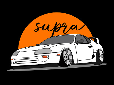Supra Illustration car design graphic design illustration vector