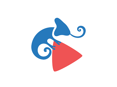 Multimdesign Logo Symbol chameleon illustrator logo shape